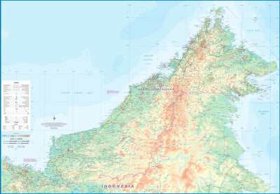 ITMB Publishing Ltd. Brunei, Sarawak & Sabah 1:1,100,000 - ITMB digital map
