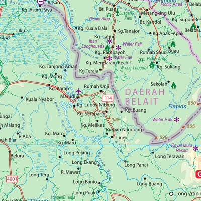 Eastern Malaysia, Brunei, Sarawak & Sabah 1:1,100,000 - ITMB Preview 2