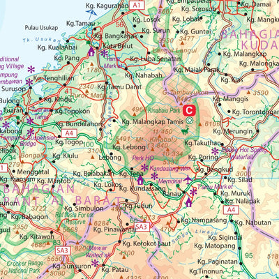 Eastern Malaysia, Brunei, Sarawak & Sabah 1:1,100,000 - ITMB Preview 3