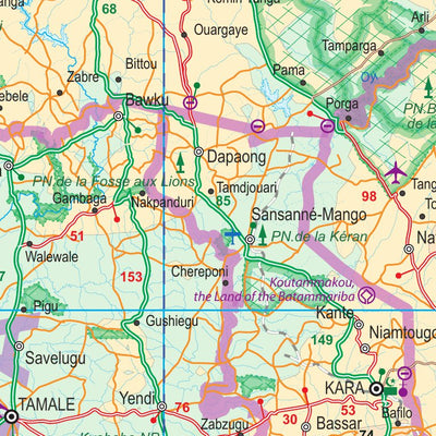 ITMB Publishing Ltd. Burkina Faso 1:4,800,000 (ITMB) digital map