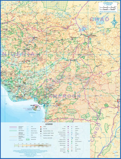 ITMB Publishing Ltd. Cameroon 1:4,800,000 (ITMB) digital map