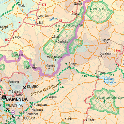 ITMB Publishing Ltd. Cameroon 1:4,800,000 (ITMB) digital map