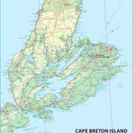 ITMB Publishing Ltd. Cape Breton Island, Nova Scotia 1:530,000 - ITMB digital map