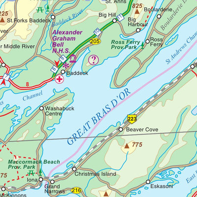 ITMB Publishing Ltd. Cape Breton Island, Nova Scotia 1:530,000 - ITMB digital map