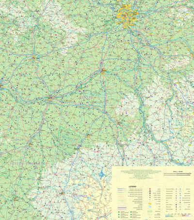 ITMB Publishing Ltd. Centre-Val de Loire (France) 1:600,000 (ITMB) digital map