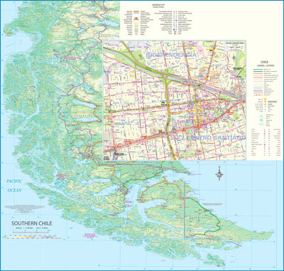 ITMB Publishing Ltd. Chile South 1:1,750,000 - ITMB digital map