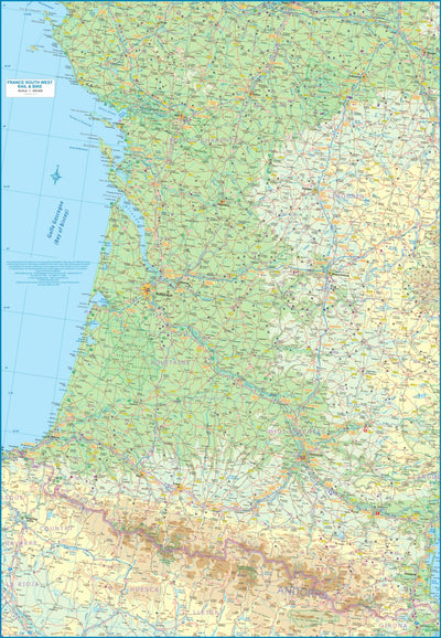 ITMB Publishing Ltd. France South West Rail & Bike 1:600,000 (ITMB) digital map