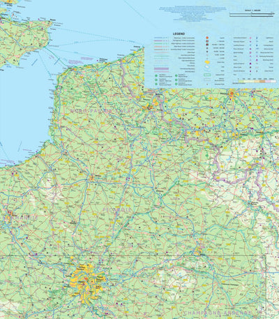 ITMB Publishing Ltd. Hauts-de-France (France) 1:600,000 (ITMB) digital map