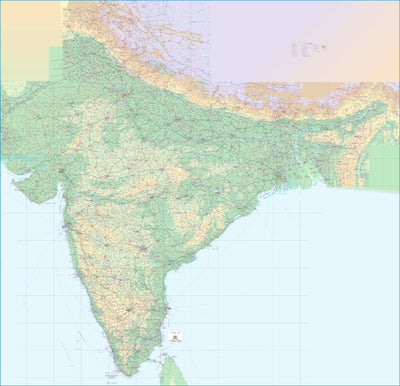 ITMB Publishing Ltd. India 1:1,300,000 - ITMB digital map