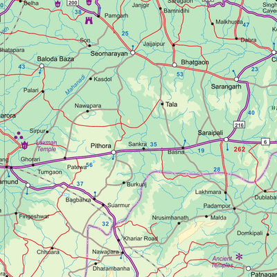 ITMB Publishing Ltd. India 1:1,300,000 - ITMB digital map