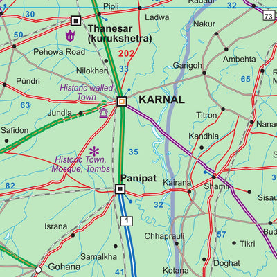 ITMB Publishing Ltd. India North 1:1.3M - ITMB digital map