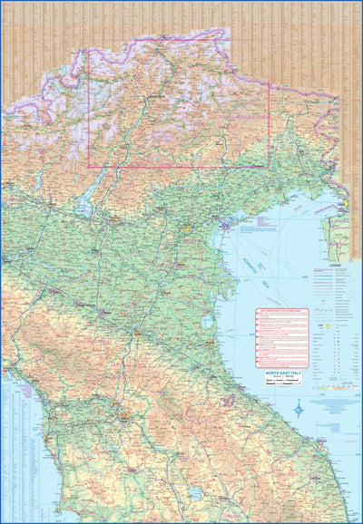 ITMB Publishing Ltd. Italy North East 1:500,000 - ITMB digital map
