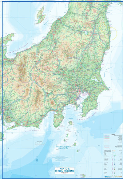 ITMB Publishing Ltd. Japan Central - Kanto&Chubu_ 1:600,000 (ITMB) digital map