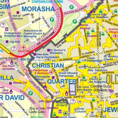 ITMB Publishing Ltd. Jerusalem 1:10,000 - ITMB digital map