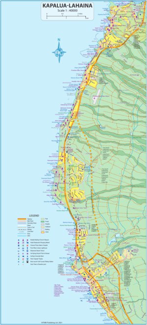 ITMB Publishing Ltd. Kapalua & Lahaina 1:40,000 - ITMB digital map