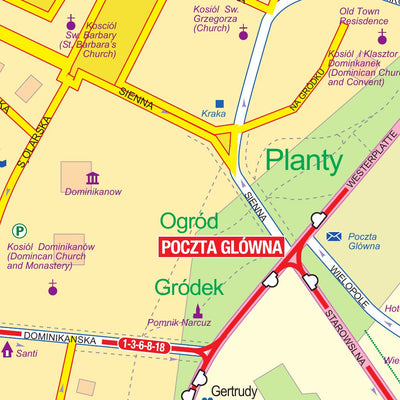 ITMB Publishing Ltd. Krakow (Old Town) 1:4,000 - ITMB digital map