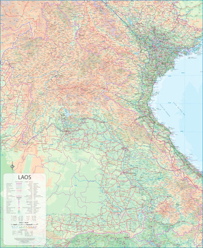 ITMB Publishing Ltd. Laos 1:900,000 - ITMB digital map