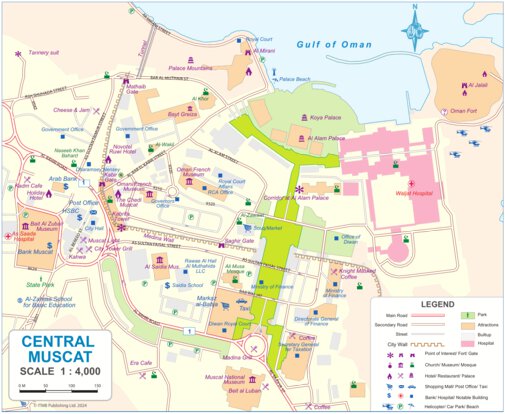 Muscat 1:4,000 (ITMB) Map by ITMB Publishing Ltd. | Avenza Maps