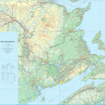 ITMB Publishing Ltd. New Brunswick, Canada 1:530,000 - ITMB digital map
