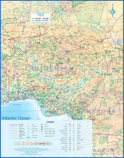 ITMB Publishing Ltd. Nigeria 1:4,800,000 (ITMB) digital map