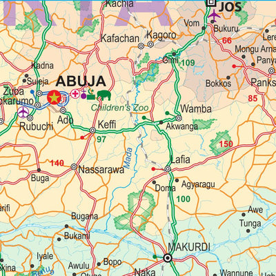 ITMB Publishing Ltd. Nigeria 1:4,800,000 (ITMB) digital map