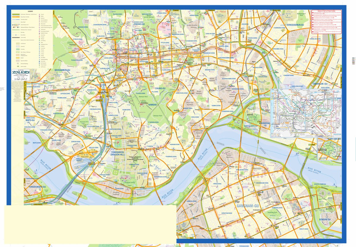 Seoul (South Korea) 1:15,000 - ITMB Map by ITMB Publishing Ltd ...