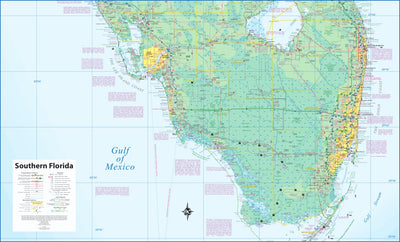 ITMB Publishing Ltd. Southern Florida 1:400,000 - ITMB digital map