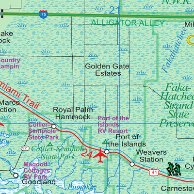 ITMB Publishing Ltd. Southern Florida 1:400,000 - ITMB digital map