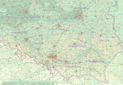 ITMB Publishing Ltd. Southern Poland 1:650,000 - ITMB digital map