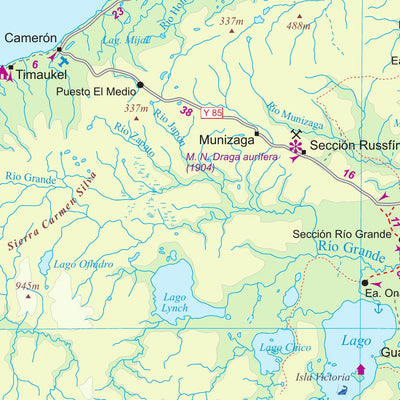 ITMB Publishing Ltd. Tierra Del Fuego 1:750,000 - ITMB digital map