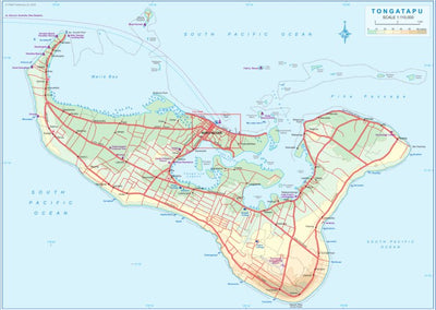 Tongatapu Island (Tonga) 1:110,000 - ITMB Preview 1