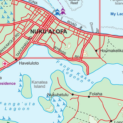 Tongatapu Island (Tonga) 1:110,000 - ITMB Preview 2