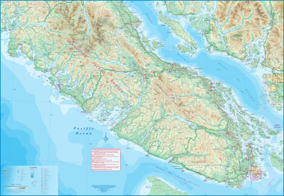 ITMB Publishing Ltd. Vancouver Island South, BC 1: 270,000 - ITMB digital map