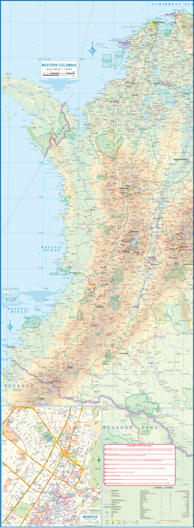 Western Colombia 1:1,300,000 - ITMB Preview 1