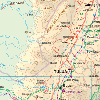 Western Colombia 1:1,300,000 - ITMB Preview 2