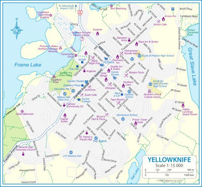 ITMB Publishing Ltd. Yellowknife 1 : 15,000 - ITMB digital map