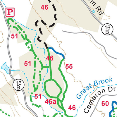 JacksonXC Jackson Ski Touring Foundation Trail System Map digital map