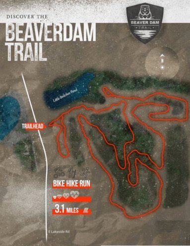 Jamestown Tourism Beaver Dam Trail digital map