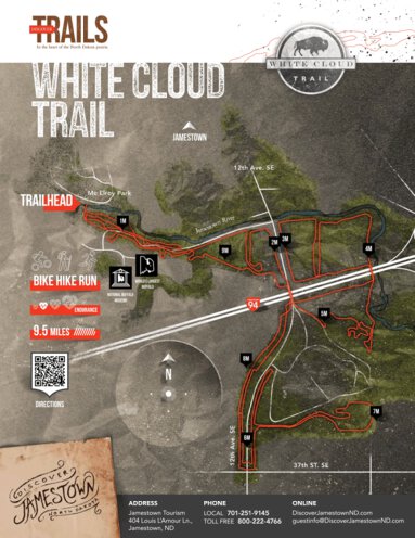 Jamestown Tourism Whitecloud Trail digital map