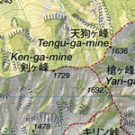 Japanwilds.org Dai-sen 大山 Hiking Map (Chugoku, Japan) 1:25,000 digital map