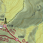 Hiru-ga-take 蛾ヶ岳 Hiking Map (Chubu, Japan) 1:15,000 Preview 2