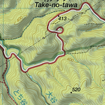 Iwawaki-san 岩湧山 Hiking Map (Kansai, Japan) 1:20,000 Preview 2