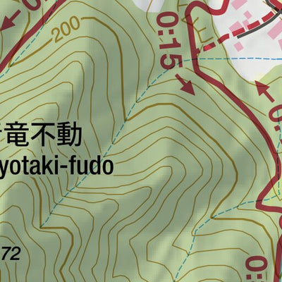 Mitsumine-san 三峰山 Hiking Map (Kanto, Japan) 1:10,000 Preview 2