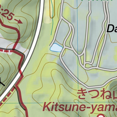 Ojuhacha 御十八夜 Hiking Map (Kanto, Japan) 1:12,500 Preview 2