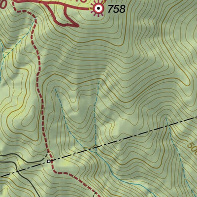 Shidango-yama 醍醐山 Hiking Map (Kanto, Japan) 1:17,500 Preview 2