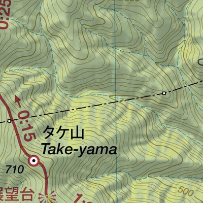 Shidango-yama 醍醐山 Hiking Map (Kanto, Japan) 1:17,500 Preview 3