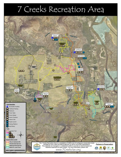 JaxParks 7 Creeks Recreation Area digital map