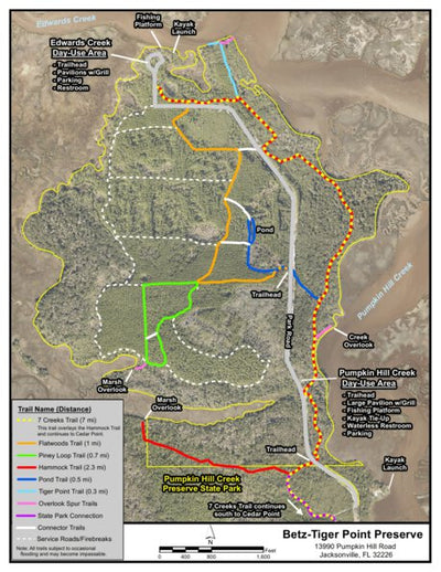 JaxParks Betz Tiger Point Preserve digital map