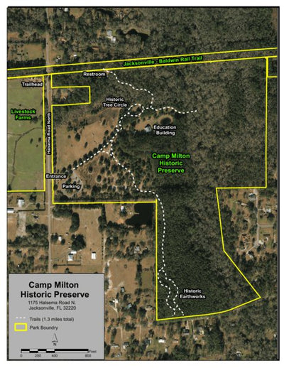 JaxParks Camp Milton Historic Preserve digital map