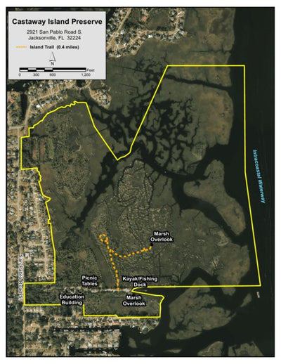 JaxParks Castaway Island Preserve digital map